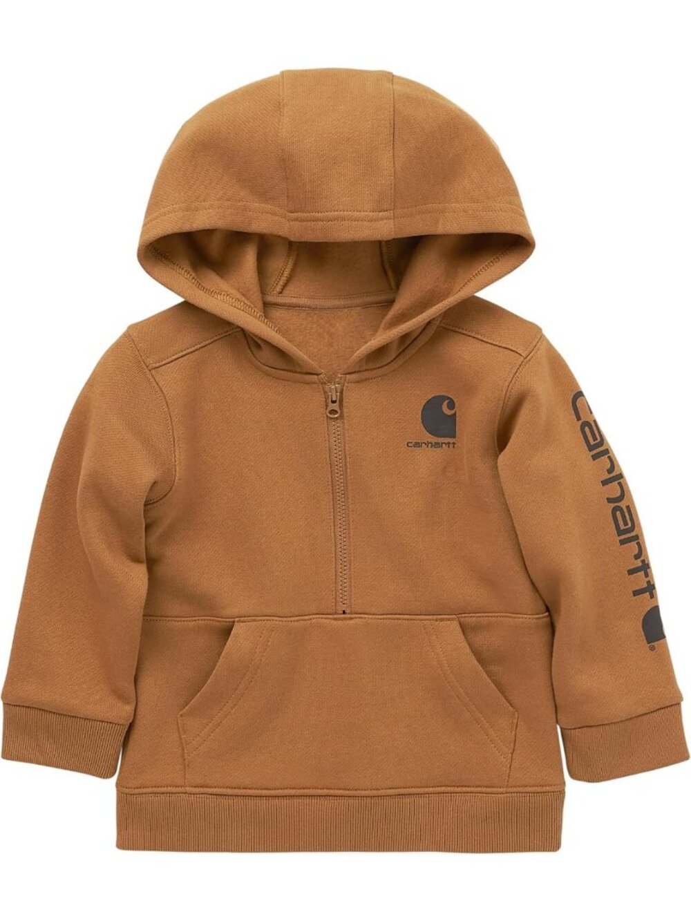 Cozy Long-Sleeve Half-Zip Sweatshirt for Boys - Perfect for School & Play